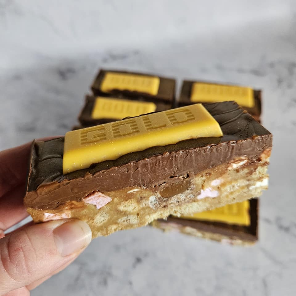 Salted Caramel Gold Bar Rocky Road