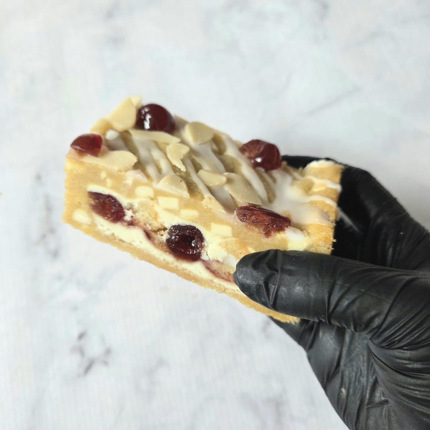 Cherry Bakewell Cookie Bar (New Larger Size)