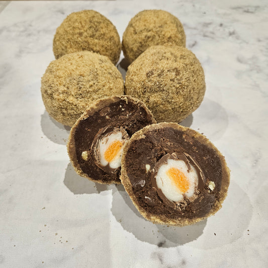 Creme Egg Brownie Scotch Egg