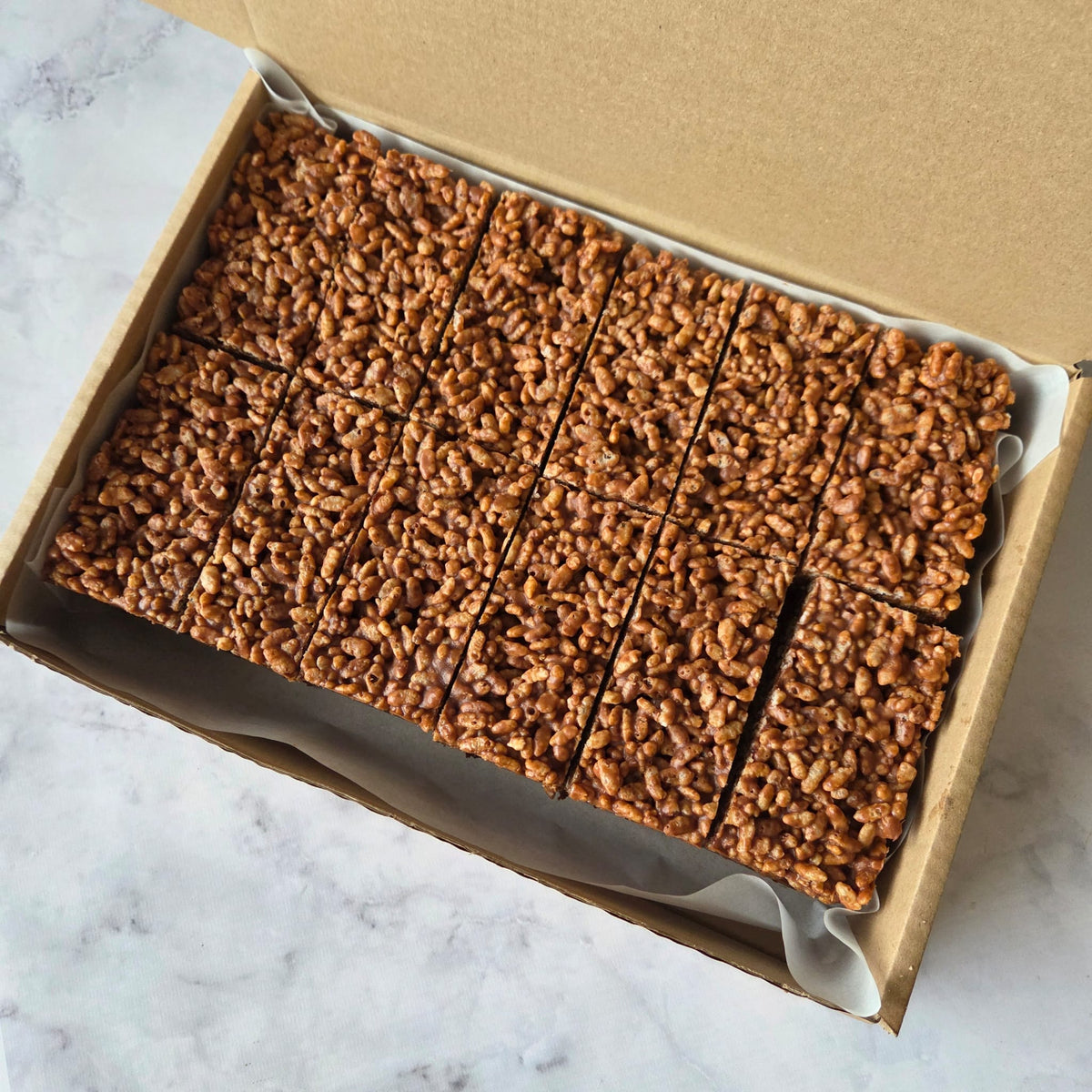 Crispy Cake Brownie Traybake
