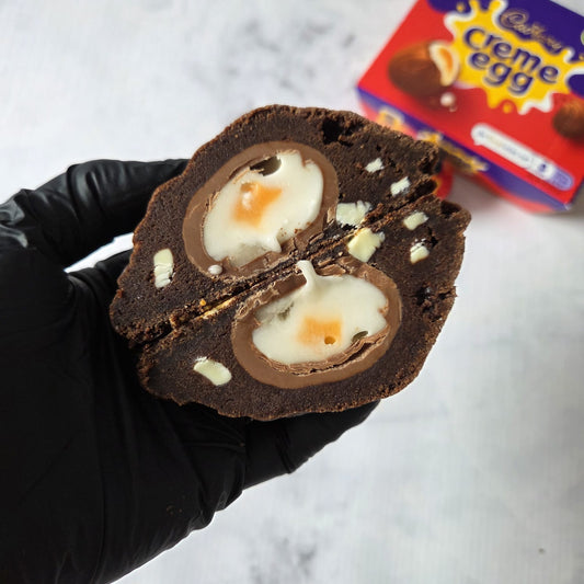 Creme Egg Chocolate Chip Chocolate Cookie