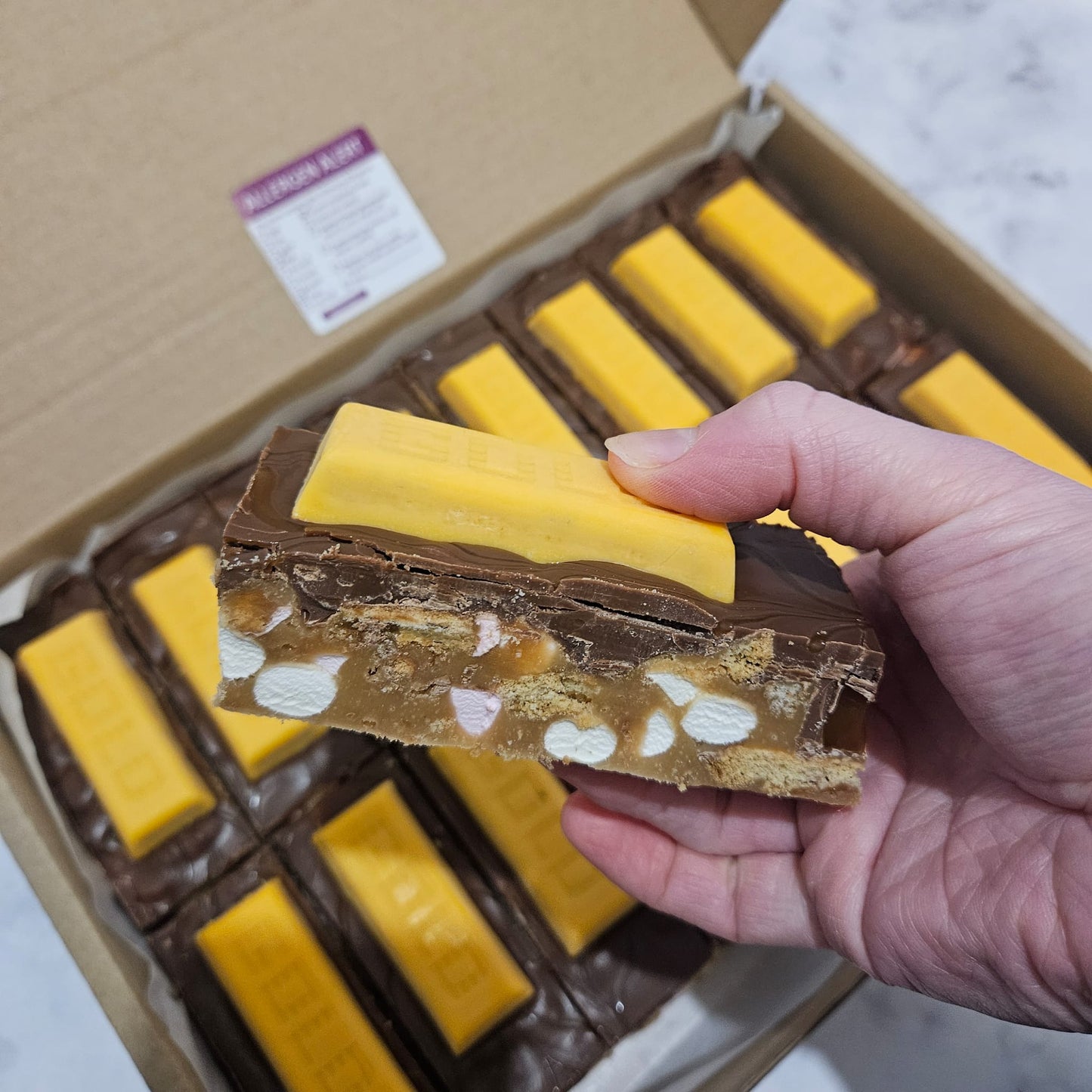 Salted Caramel Gold Bar Rocky Road