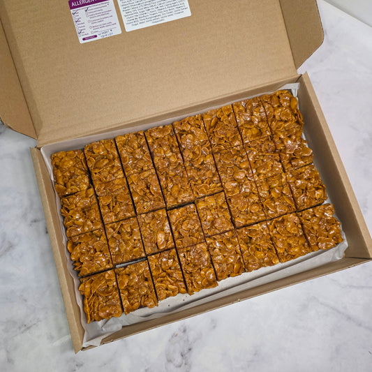 Caramel Cornflake Brownie Traybake