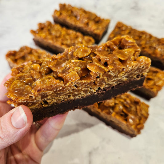 Caramel Cornflake Brownie